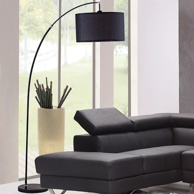 Alt view image 3 of 5 - 86 Inch Tall Metal Floor Arc Lamp Bella, Black, Lighting Lamps