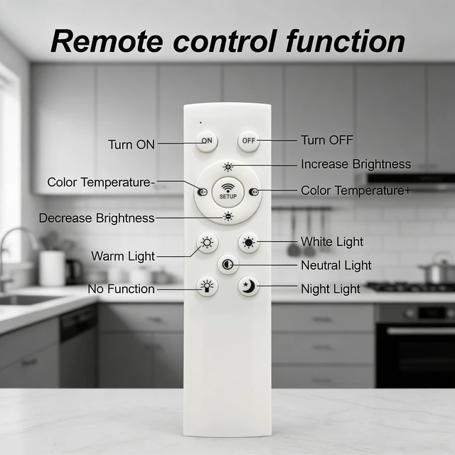 Alt view image 4 of 7 - Heads LED Flush Mount Ceiling, 6 Rings Acrylic Dimmable Remote Control Living Kitchen Lamp, Chrome, Glass, Lighting