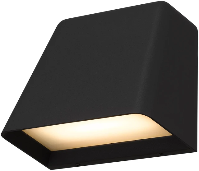 Alt view image 5 of 5 - 5.5 Inch Sand LED Wall Sconce, Black, Steel, Outdoor Lighting