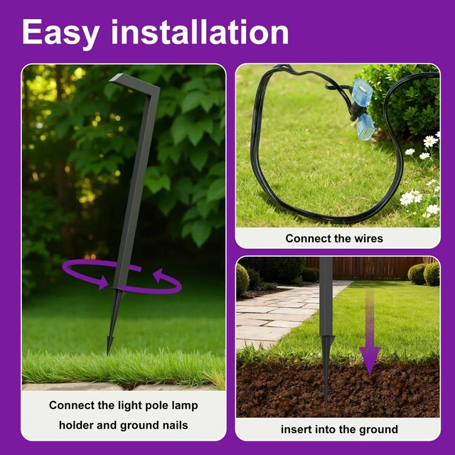 Alt view image 4 of 7 - Low Voltage Pathway Lights, Pack Outdoor LED Garden Lights Cast Aluminum Landscape Lighting Waterproof for Patio Yard