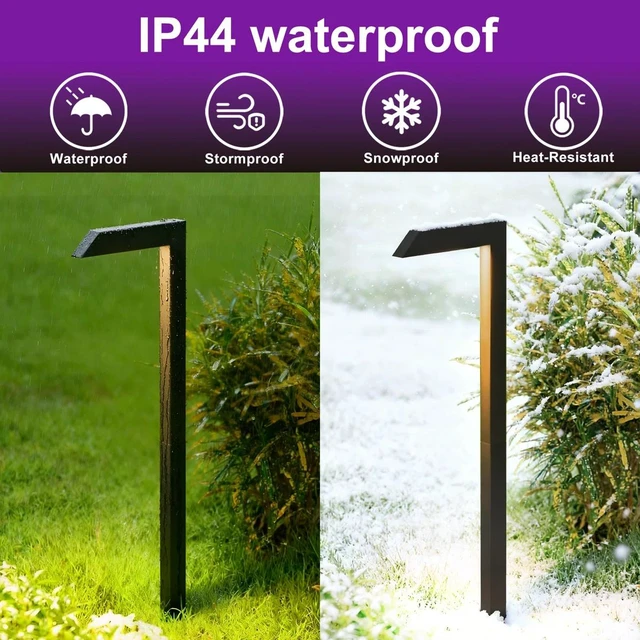 Alt view image 7 of 7 - Low Voltage Pathway Lights, Pack Outdoor LED Garden Lights Cast Aluminum Landscape Lighting Waterproof for Patio Yard
