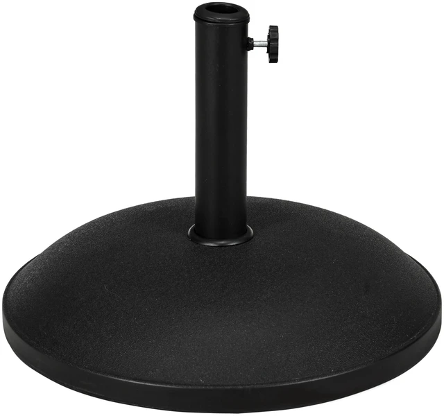 Main image of LBS Round Umbrella Base Stand Market Parasol Holder with Tightening Knob and Easy Setup, Inch Pole for Lawn Deck