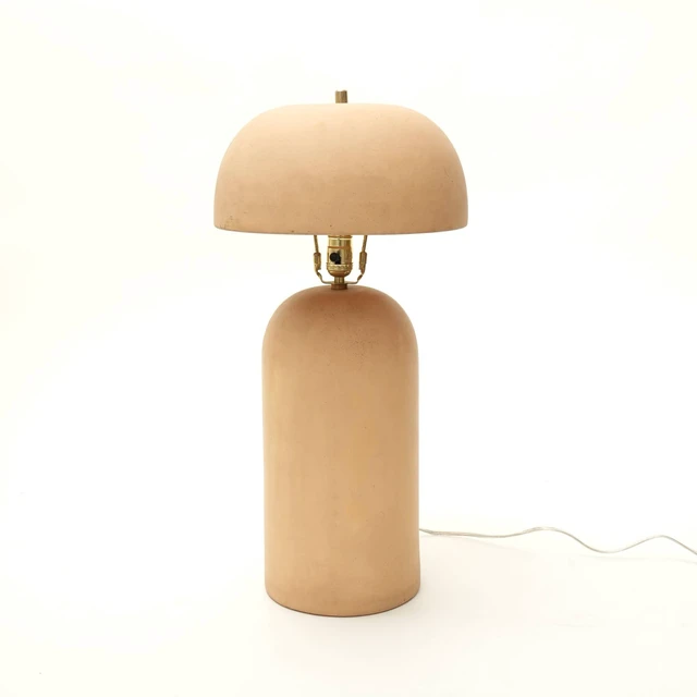 Alt view image 2 of 6 - Decorative Ceramic Table Lamp for Living Bedroom-Tabletop 13, Beige, Lighting Lamps