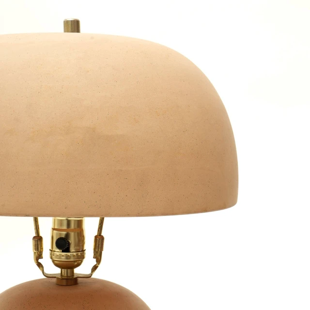 Alt view image 4 of 6 - Decorative Ceramic Table Lamp for Living Bedroom-Tabletop 13, Beige, Lighting Lamps