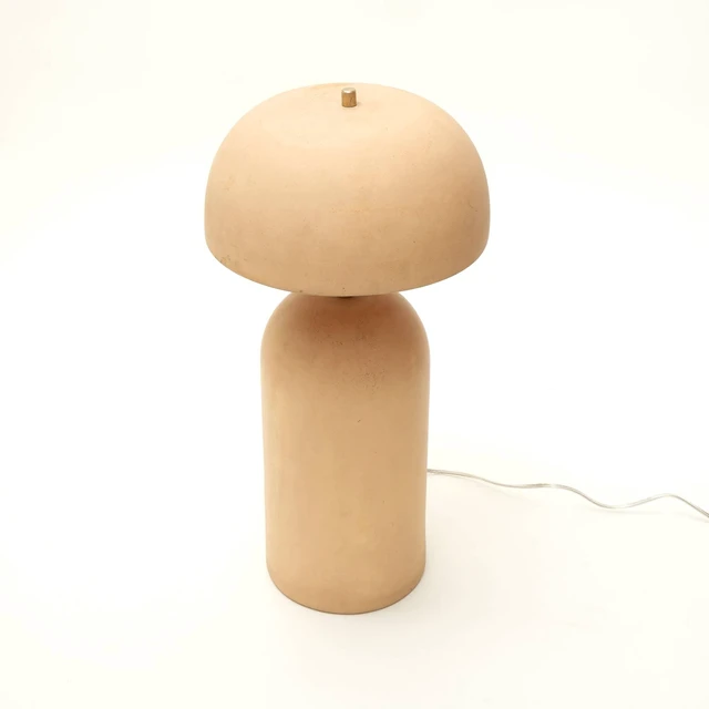 Alt view image 3 of 6 - Decorative Ceramic Table Lamp for Living Bedroom-Tabletop 13, Beige, Lighting Lamps