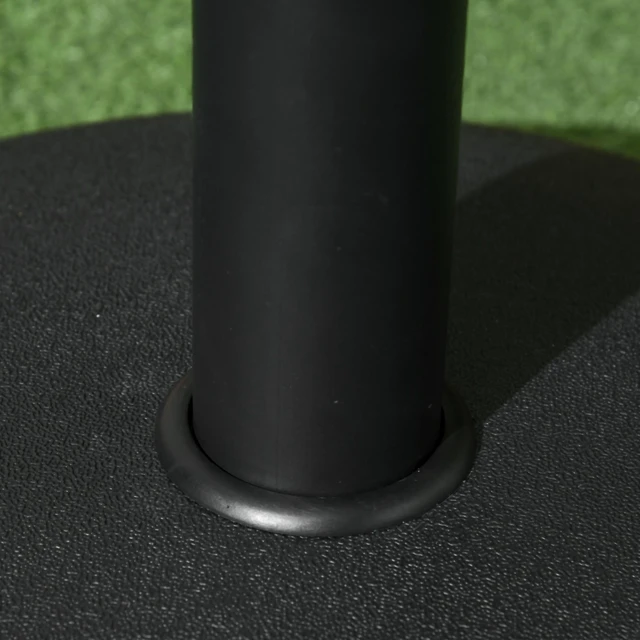 Alt view image 3 of 5 - LBS Round Umbrella Base Stand Market Parasol Holder with Tightening Knob and Easy Setup, Inch Pole for Lawn Deck