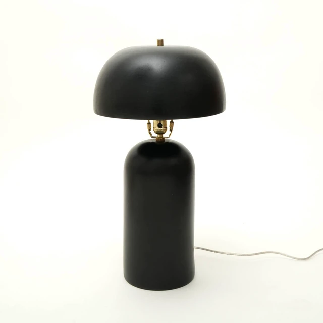 Alt view image 2 of 5 - Decorative Ceramic Table Lamp for Living Bedroom-Tabletop 13, Black, Lighting Lamps
