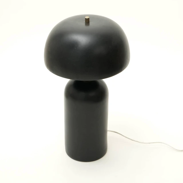Alt view image 3 of 5 - Decorative Ceramic Table Lamp for Living Bedroom-Tabletop 13, Black, Lighting Lamps