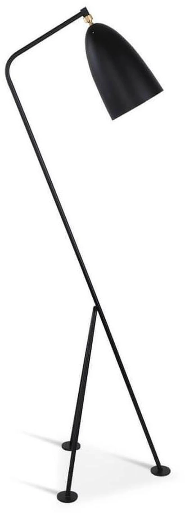 Main image of Grasshopper Floor Lamp, Black, Brass and Steel, Lighting Lamps