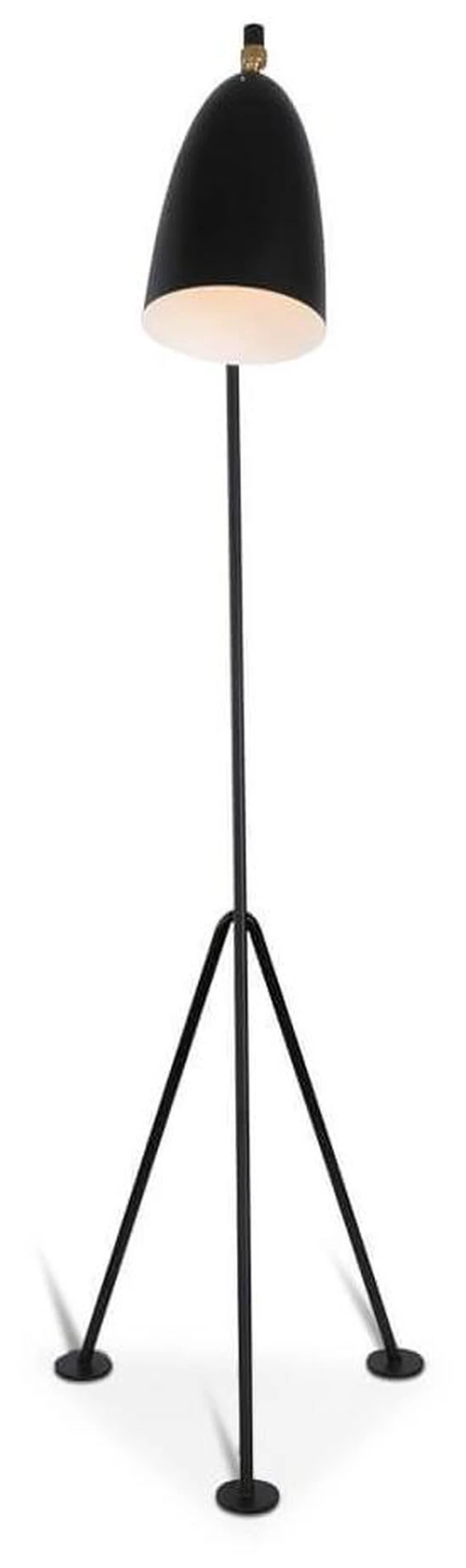 Alt view image 3 of 7 - Grasshopper Floor Lamp, Black, Brass and Steel, Lighting Lamps