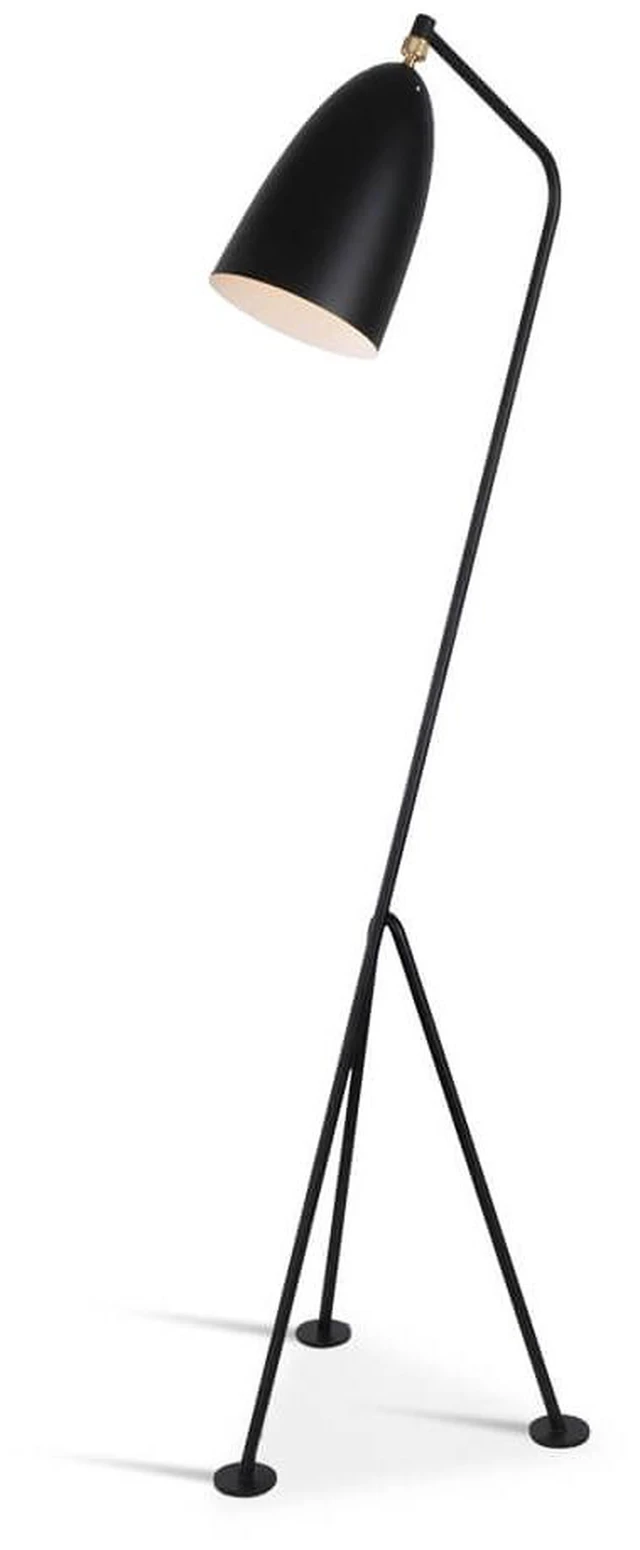 Alt view image 2 of 7 - Grasshopper Floor Lamp, Black, Brass and Steel, Lighting Lamps