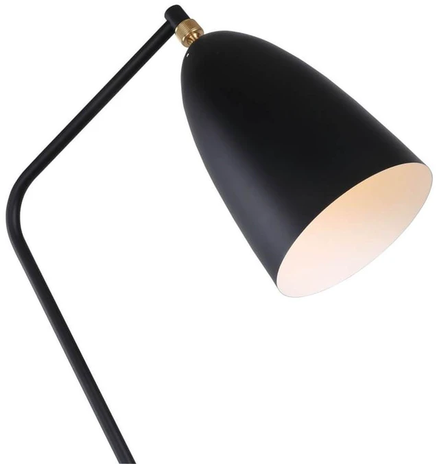 Alt view image 4 of 7 - Grasshopper Floor Lamp, Black, Brass and Steel, Lighting Lamps