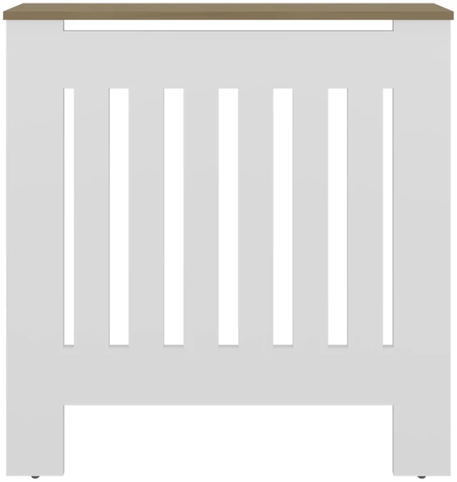 Alt view image 5 of 7 - Radiator Cover with Storage, Oak, Particle Board