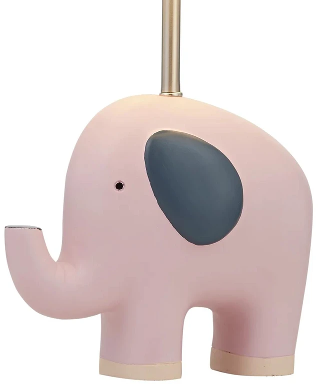 Alt view image 3 of 6 - 16.5 in Animal Polyresin for Kids Child Living Bedside Desk Nightstand Single Small Table Lamp with Linen Empire Shade