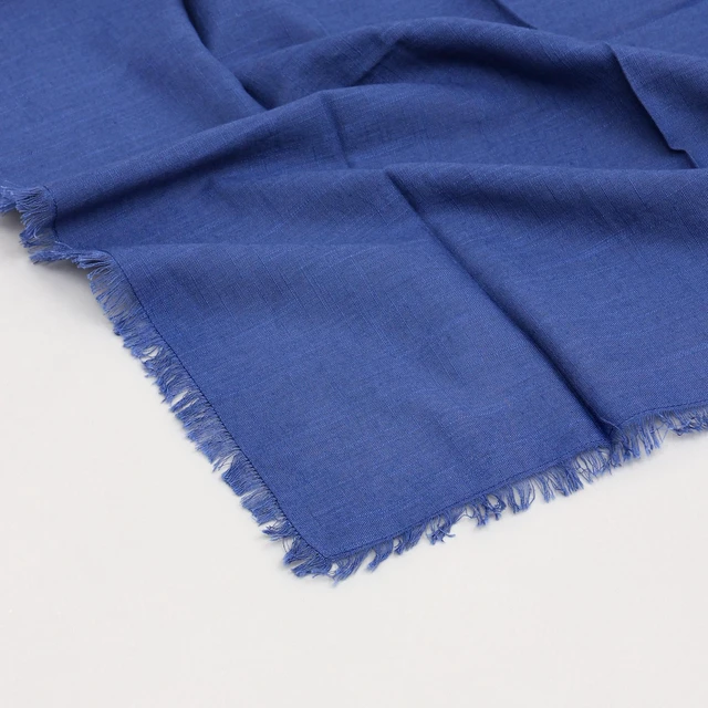 Alt view image 4 of 7 - Cotton Napkins Set 4 20 Inch, Hemstitch Dinner Napkins, Blue