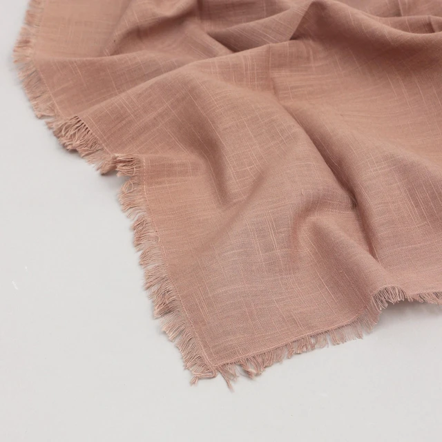 Alt view image 4 of 5 - Cotton Napkins Set 4 20 Inch, Hemstitch Dinner Napkins, Brown