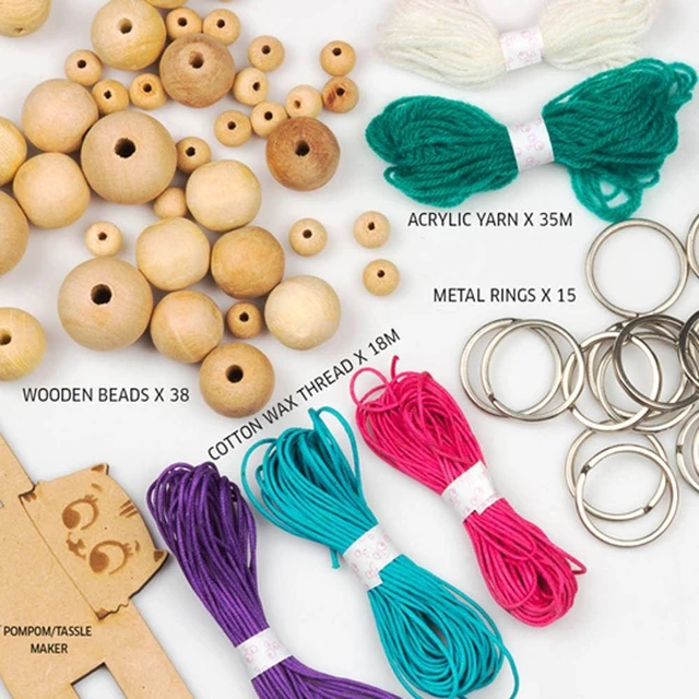 Alt view image 5 of 5 - Keychain Dolls Craft Kit Unique DIY Activity Set, Multi, MDF