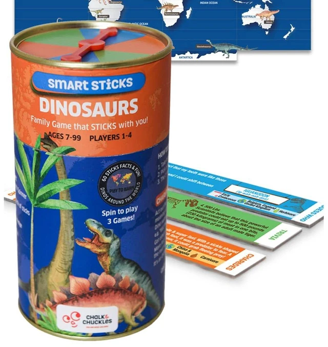 Main image of Smart Sticks Dinosaurs Fun Learning Family and Travel Game, Multi, MDF