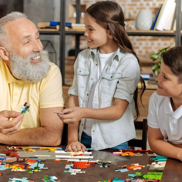 Alt view image 4 of 5 - Caring Cats 100 Piece Jigsaw Puzzle Play and Learn, Multi, MDF