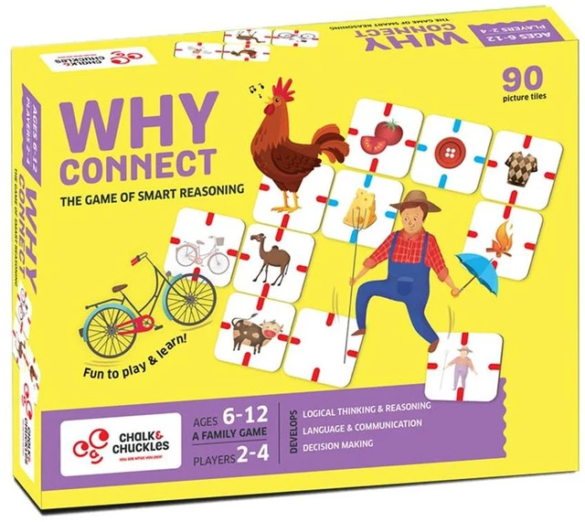 Main image of Game Set Puzzel Set for Kids Why Connect Educational Game Picture Connection, Multi, MDF