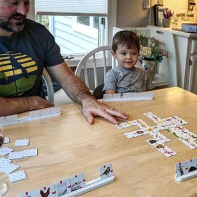 Alt view image 5 of 5 - Game Set Puzzel Set for Kids Why Connect Educational Game Picture Connection, Multi, MDF