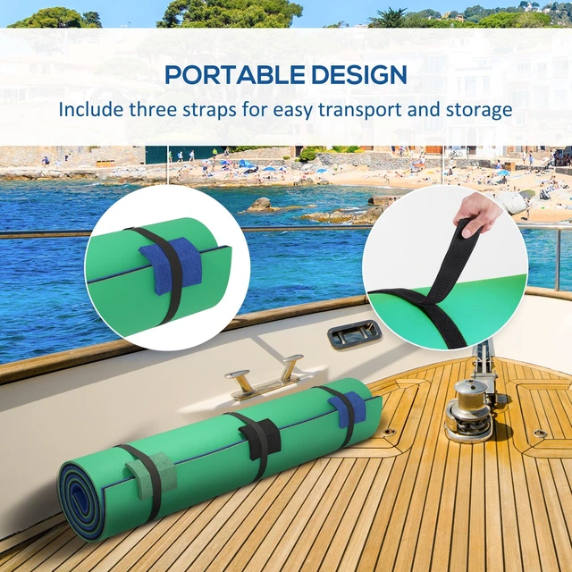 Alt view image 4 of 7 - 9 Lily Pad Floating Mat for Lake, Layer Tear Resistant Xpe Foam Water Mat for Adults Floating Water Pad for Lake Pool