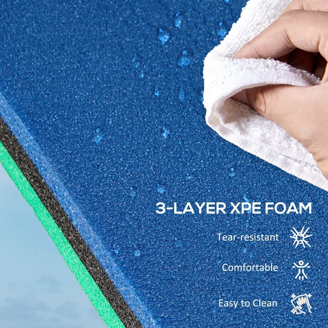 Alt view image 5 of 7 - 9 Lily Pad Floating Mat for Lake, Layer Tear Resistant Xpe Foam Water Mat for Adults Floating Water Pad for Lake Pool
