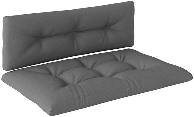 Main image of Seater Pallet Cushions Outdoor 3.9 Inch Replacement Pallet Sofa Cushions, Tufted Replacement Pads for Garden Patio