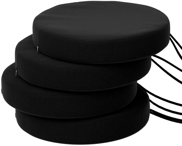 Main image of Outdoor Bistro Chair Cushions Set with Machine Washable Cover, Inchx 3 Inch Round Seat Cushions for Patio