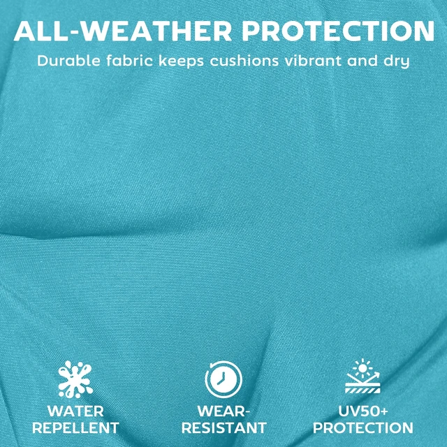 Alt view image 5 of 7 - Chaise Lounge Cushion, 4 Inch Outdoor Lounge Chair Cushion with Non-Slip Ties Water Resistant and Fade Resistant
