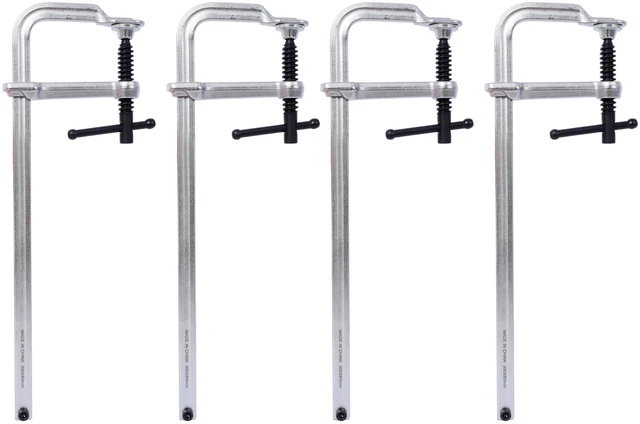 Main image of Bar Clamps Set, Drop Forged Steel Bar Clamps Steel for Welding Woodworking Metal Working DIY and Crafts 12 Inch 3