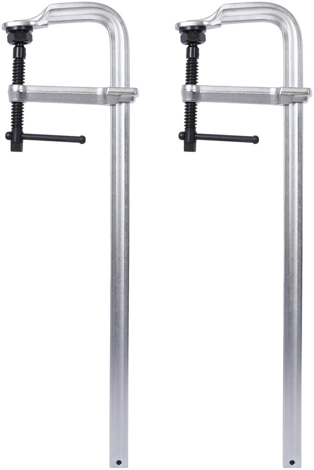 Main image of Heavy Duty Clamp, Removable Swivel Pad Throat Clamp 5 Heavy Duty Bar for Welding 2 pcs Pack, Silver, Steel