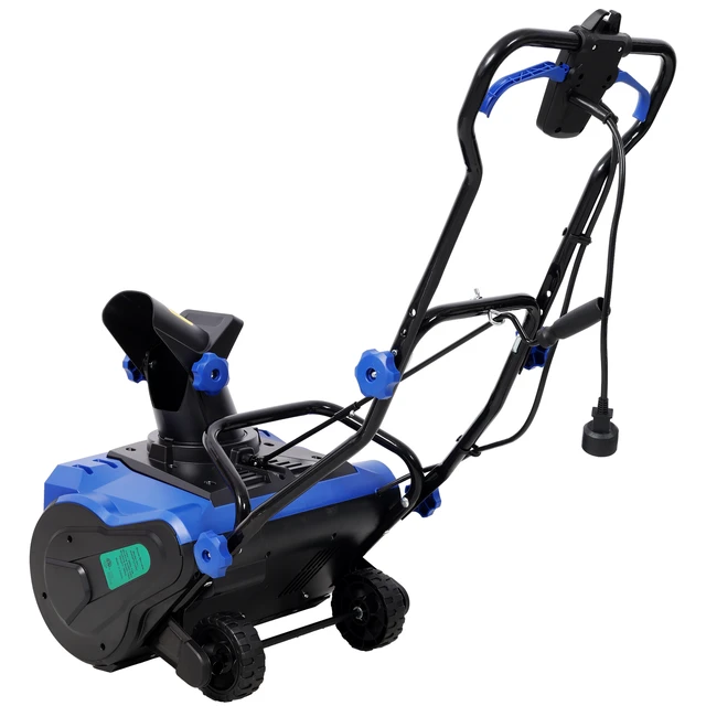 Alt view image 7 of 7 - 20 Inch Corded Electric Snow Thrower, 15 amp Motor Throwing Distance ETL Certificate, Black Blue, Plastic