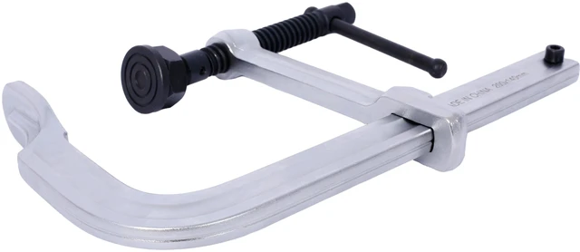 Alt view image 5 of 7 - Heavy Duty Clamp, Removable Swivel Pad Throat Clamp 5 Heavy Duty Bar for Welding, Silver, Steel
