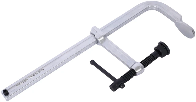 Main image of Heavy Duty Clamp, Removable Swivel Pad Throat Clamp 5 Heavy Duty Bar for Welding, Silver, Steel