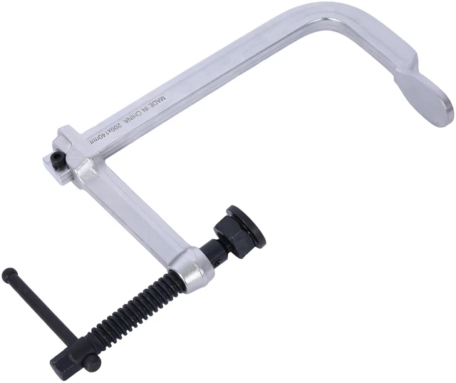 Alt view image 4 of 7 - Heavy Duty Clamp, Removable Swivel Pad Throat Clamp 5 Heavy Duty Bar for Welding, Silver, Steel