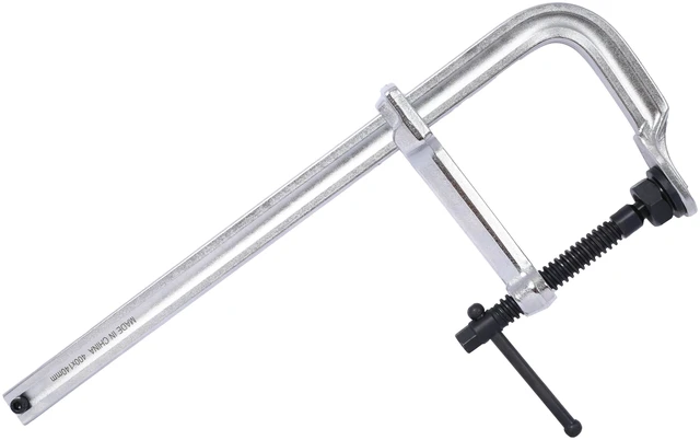 Alt view image 2 of 7 - Heavy Duty Clamp, Removable Swivel Pad Throat Clamp 5 Heavy Duty Bar for Welding, Silver, Steel