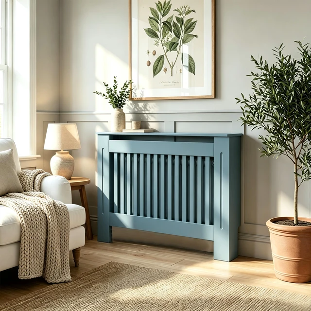 Alt view image 7 of 7 - Radiator Cover Cabinet, Decorative Heater Protector MDF Construction with Water Based Lacquer Finish Safety Guard
