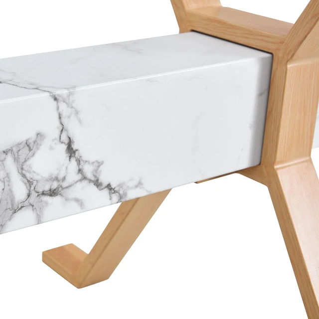 Main image of Only the Crossbeam the Table Base, White, MDF