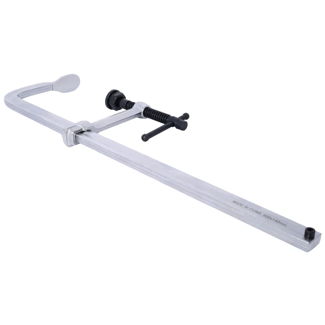 Alt view image 3 of 7 - Heavy Duty Clamp, Removable Swivel Pad Throat Clamp 5 Heavy Duty Bar for Welding, Silver, Steel