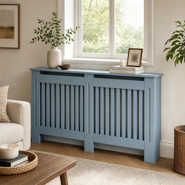 Alt view image 7 of 7 - Radiator Cover Cabinet, Decorative Heater Protector Guard MDF Construction with Water Based Lacquer Finish Safety