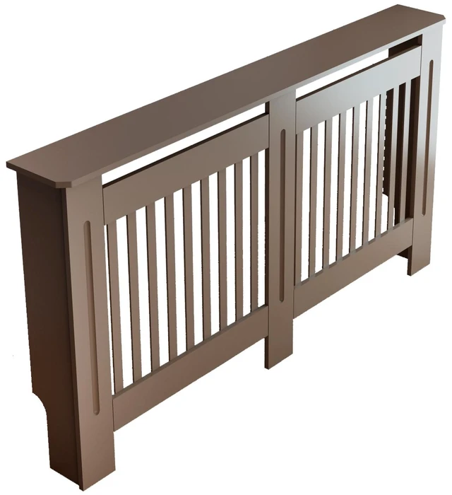 Alt view image 3 of 7 - Radiator Cover Cabinet, Decorative Heater Protector Guard MDF Construction with Water Based Lacquer Finish Safety