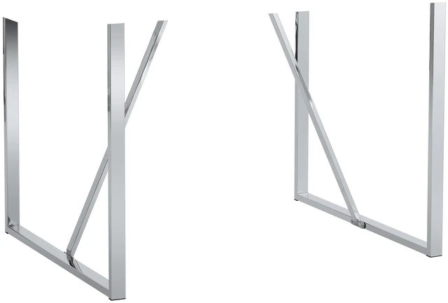 Main image of Only Table Leg and Frame Excluding Table Top Parts, Silver, Metal