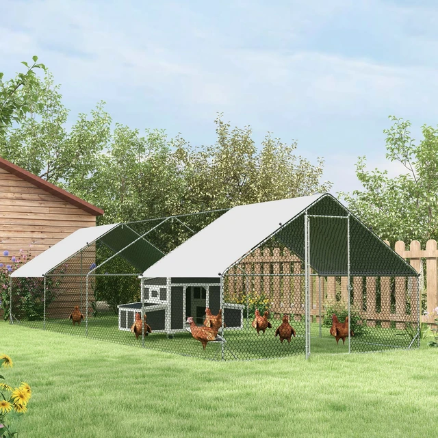 Alt view image 2 of 7 - Paw Hut Wooden Chicken Coop, Chicken Tractor for 2 Outdoor Poultry Cage Rabbit Hutch Duck Coop Hen with Nesting Box