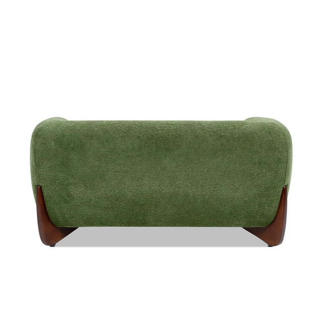 Alt view image 7 of 7 - 36.5 Inch Sherpa Dog Sofa Bed, Medium Moss Fleeced Teddy, Moss Green, Teddy, Pet Beds Furniture