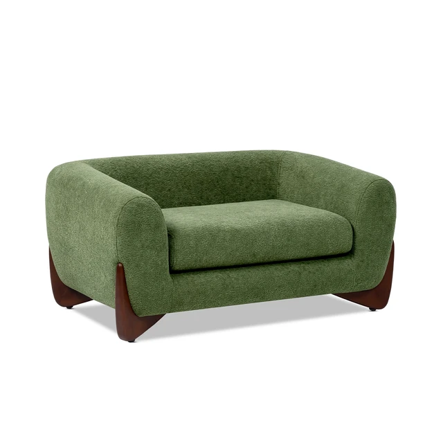 Alt view image 5 of 7 - 36.5 Inch Sherpa Dog Sofa Bed, Medium Moss Fleeced Teddy, Moss Green, Teddy, Pet Beds Furniture