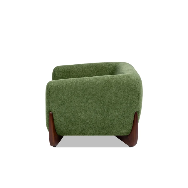 Alt view image 6 of 7 - 36.5 Inch Sherpa Dog Sofa Bed, Medium Moss Fleeced Teddy, Moss Green, Teddy, Pet Beds Furniture