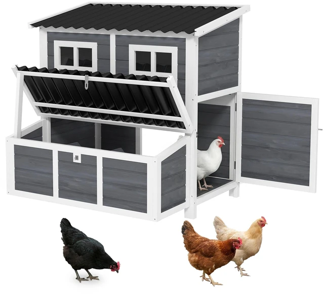 Main image of Paw Hut Wooden Chicken Coop, 39 Inch Chicken with Nesting Box Pull-Out Tray Waterproof Roof Hen Outdoor Poultry Cage