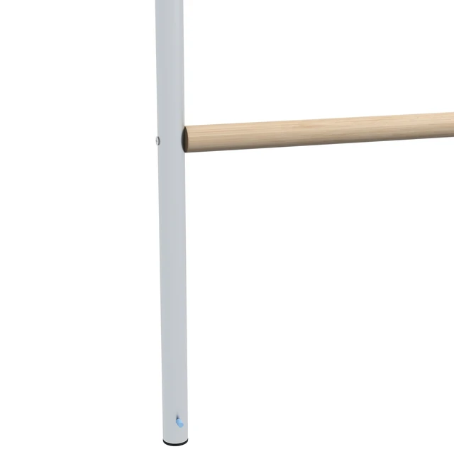 Alt view image 2 of 7 - Paw Hut Chicken Perch for Coop, Wooden and Galvanized Steel Jungle Gym Roosting Bar Ladder for Poultry Inchx, Natural
