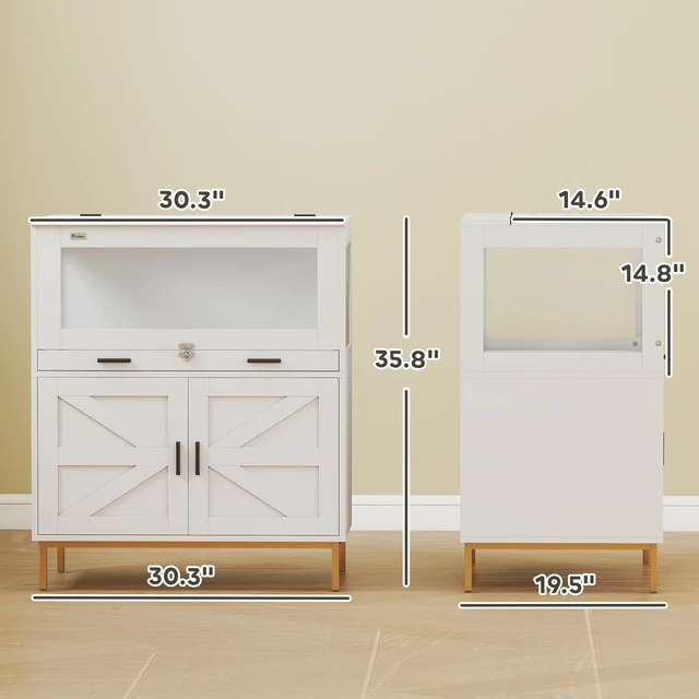 Alt view image 7 of 7 - Paw Hut Hamster Cage with Storage Cabinet, Small Animal Cage with Pull Out Drawer and Acrylic Panels Ventilated Large